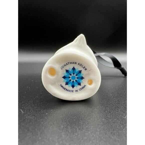 Jonathan Adler Naughty Nice Christmas Ornament Set Holiday White Figurines - Picture 6 of 10